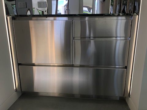 Joinery brushed stainless steel cladding pantry_compressed